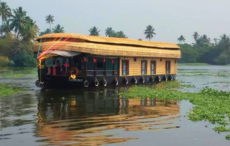 1-Day 1-Night Houseboat Backwater Adventure Tour in Alappuzha